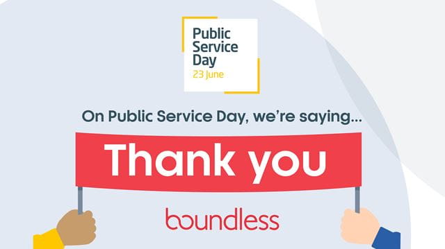 Public service day thank you hero